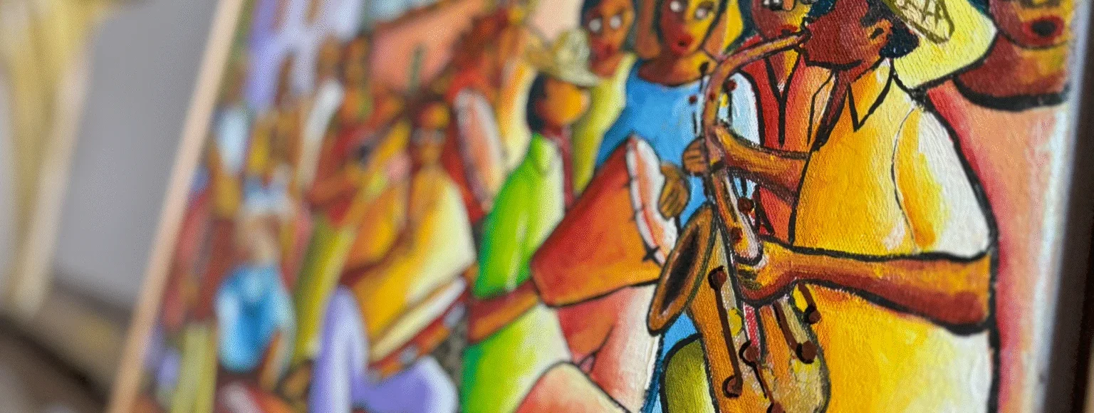João Candido 木板油彩画「Conj. Musical No. 1」 João Candido 木板油彩画「Conj. Musical No. 1」（大西順子