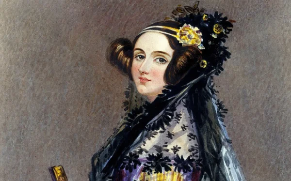 Ada Lovelace em pintura feita por volta de 1840