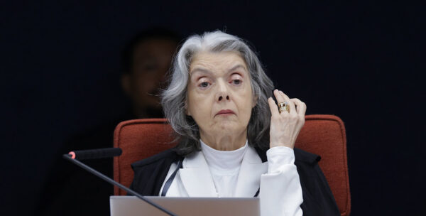 A ministra Cármen Lúcia, durante julgamento do caso Marielle e Anderson no Supremo
