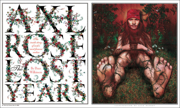 Página da Rolling Stone com design de Gail Anderson