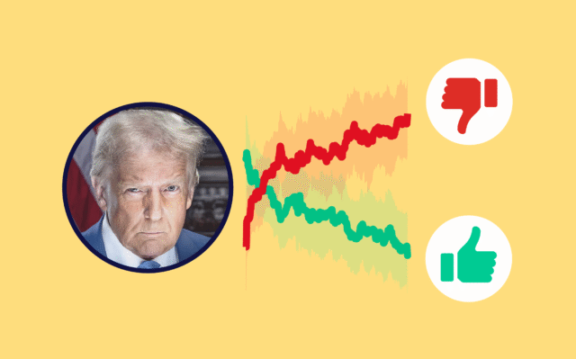 A taxa de desaprovação do governo Trump